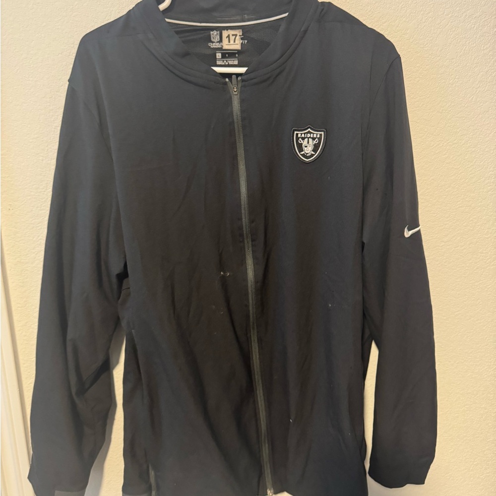 Nike Black Raiders Zip-Up Jacket